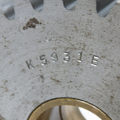 K5931E 5.1875 OD 20°PA 29 Tooth Spur Gear 1.4375 Brass Wear Bushing Bore 2" Wide