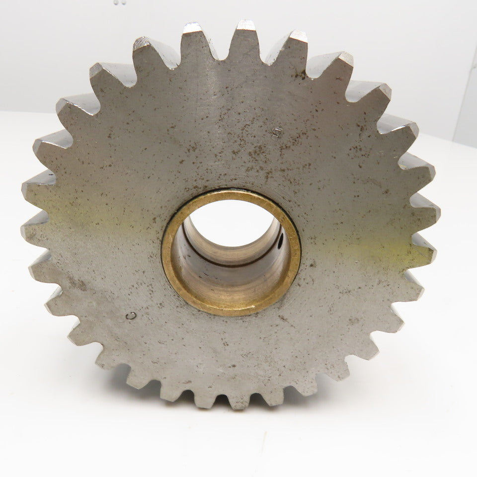 K5931E 5.1875 OD 20°PA 29 Tooth Spur Gear 1.4375 Brass Wear Bushing Bore 2" Wide