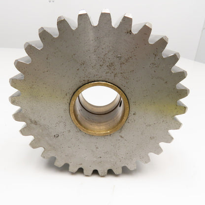 K5931E 5.1875 OD 20°PA 29 Tooth Spur Gear 1.4375 Brass Wear Bushing Bore 2" Wide