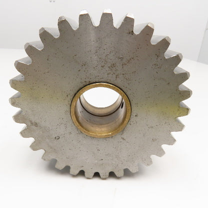 K5931E 5.1875 OD 20°PA 29 Tooth Spur Gear 1.4375 Brass Wear Bushing Bore 2" Wide