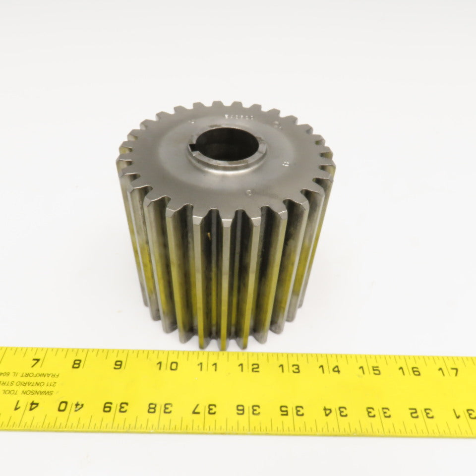 E4852Q 4.825 OD 20°PA 27 Tooth Spur Gear 1.375 Keyed Bore 4.500 Wide