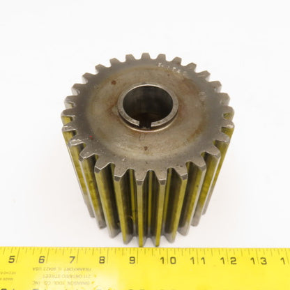 E4852Q 4.825 OD 20°PA 27 Tooth Spur Gear 1.375 Keyed Bore 4.500 Wide