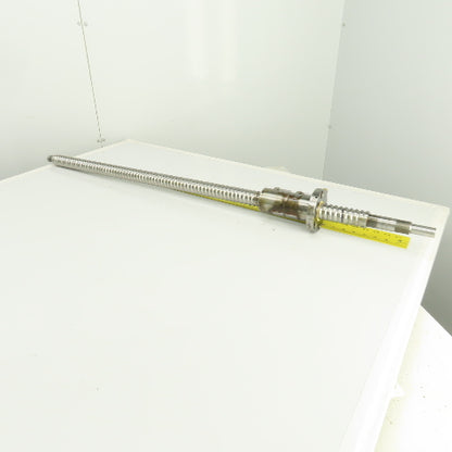 PMI 40mm OD Single Start Ball Screw & Nut 49-5/8" OAL From First MCV 800
