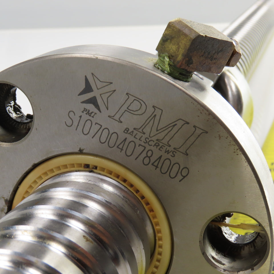PMI 40mm OD Single Start Ball Screw & Nut 50-1/4" OAL From First MCV 800