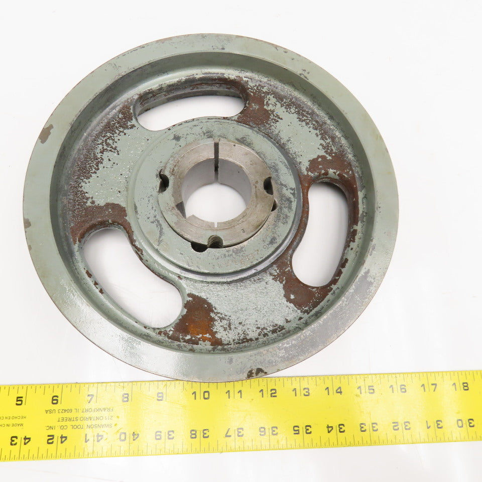 53V10.6 5 Belt 3V Section Belt Pulley 10.6" OD 2-1/4" Wide 2" Taper Lock Bore