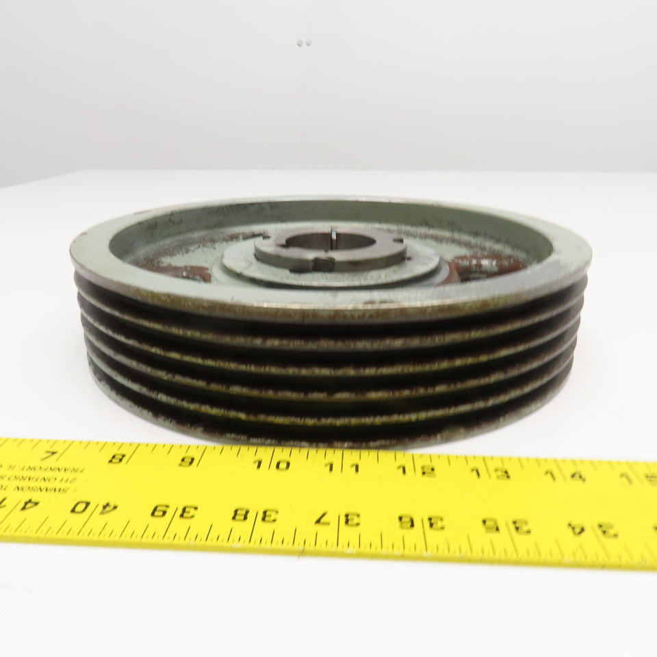 53V10.6 5 Belt 3V Section Belt Pulley 10.6" OD 2-1/4" Wide 2" Taper Lock Bore