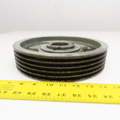 53V10.6 5 Belt 3V Section Belt Pulley 10.6" OD 2-1/4" Wide 2" Taper Lock Bore