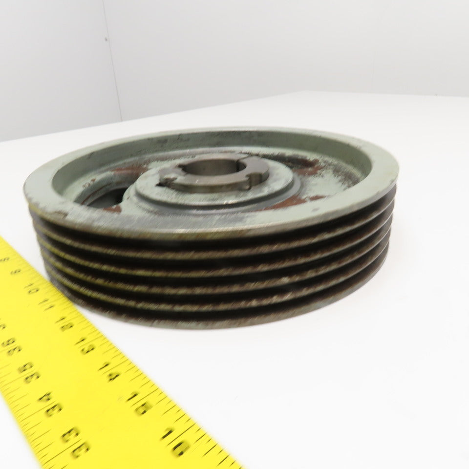 53V10.6 5 Belt 3V Section Belt Pulley 10.6" OD 2-1/4" Wide 2" Taper Lock Bore