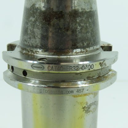 Pioneer Cat40-ER32-0400 Cat 40 Collet Chuck Tool Holder 3-3/4" Projection