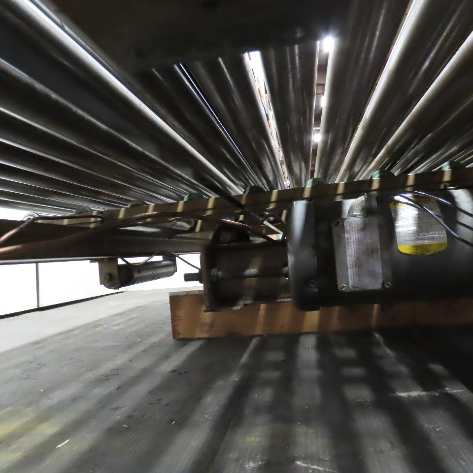 83"BF x 60" OAL Powered Roller Conveyor Section 13-1/2"T Needs Belt