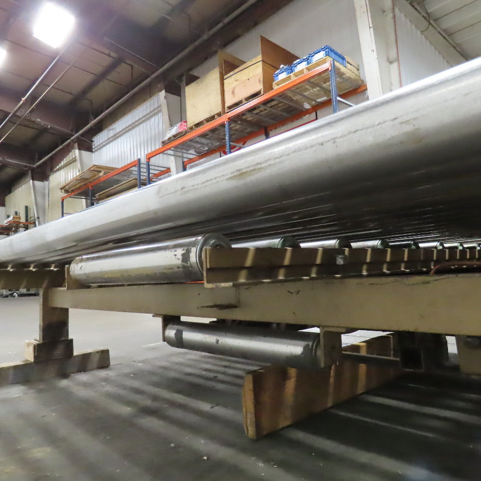 83"BF x 60" OAL Powered Roller Conveyor Section 13-1/2"T Needs Belt