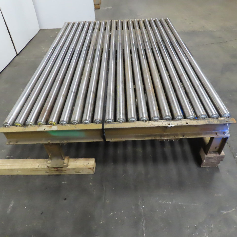 83"BF x 60" OAL Powered Roller Conveyor Section 13-1/2"T Needs Belt