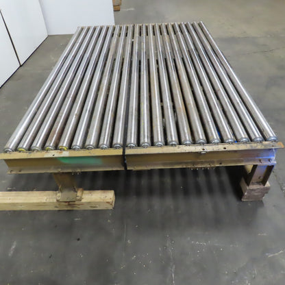 83"BF x 60" OAL Powered Roller Conveyor Section 13-1/2"T Needs Belt