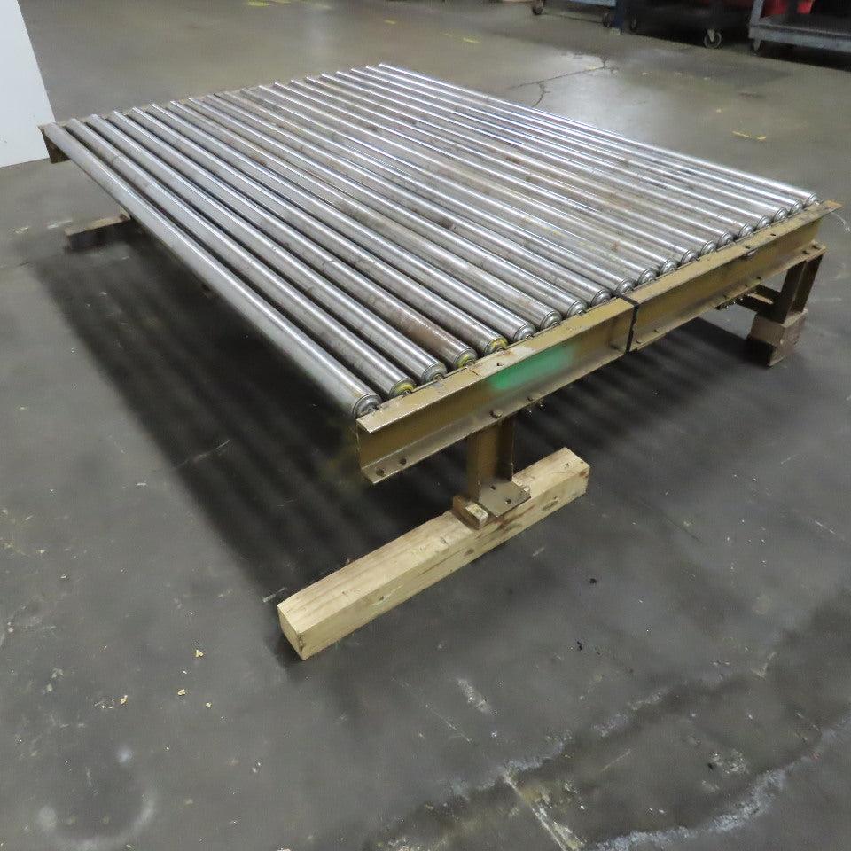 83"BF x 60" OAL Powered Roller Conveyor Section 13-1/2"T Needs Belt