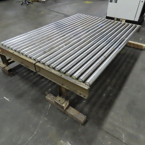 83"BF x 60" OAL Powered Roller Conveyor Section 13-1/2"T Needs Belt