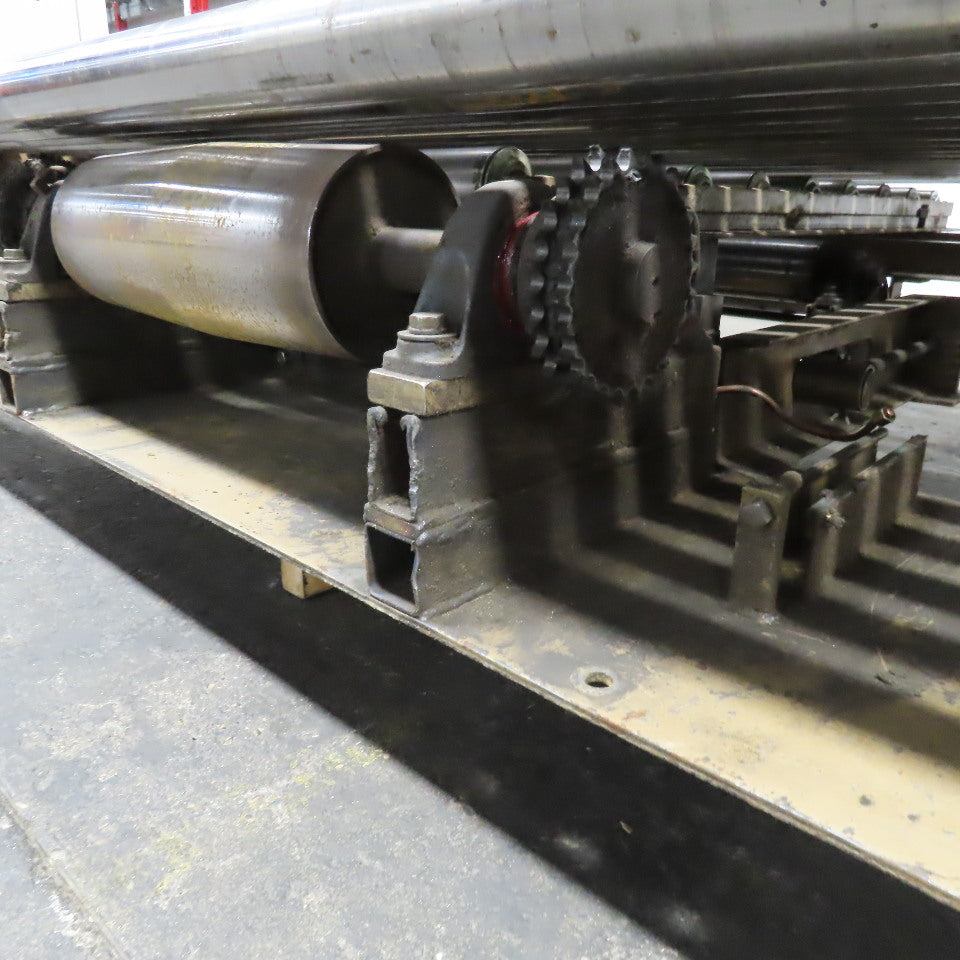 83"BF x 60" OAL Powered Roller Conveyor Section 13-1/2"T Needs Belt