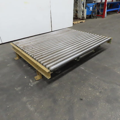 70"BF x 60" OAL Gravity Roller Conveyor Section 12"T