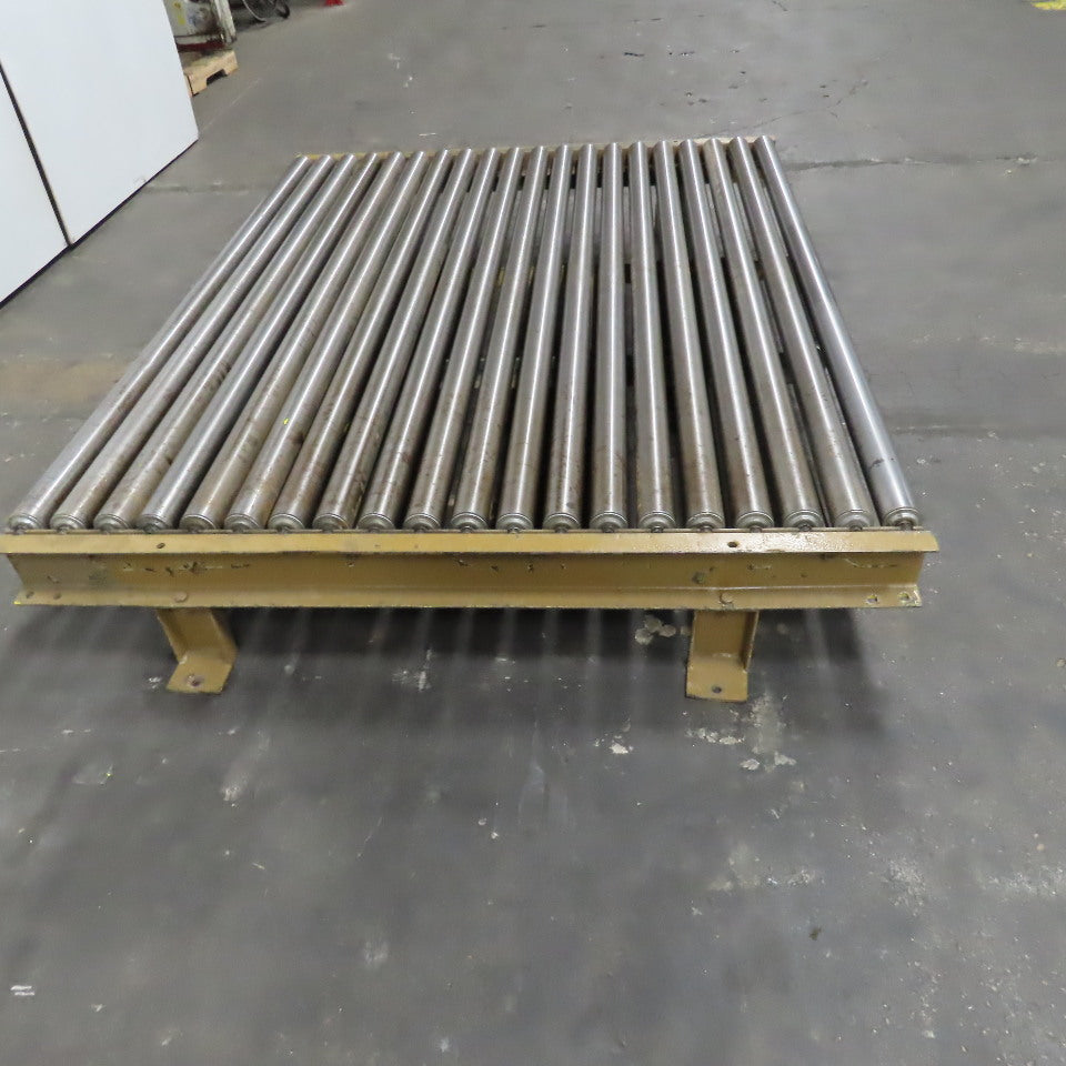 70"BF x 60" OAL Gravity Roller Conveyor Section 12"T