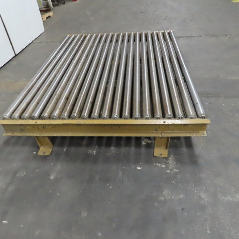 70"BF x 60" OAL Gravity Roller Conveyor Section 12"T