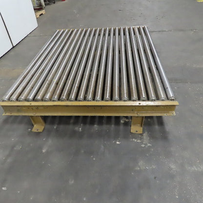 70"BF x 60" OAL Gravity Roller Conveyor Section 12"T