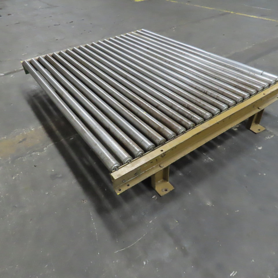 70"BF x 60" OAL Gravity Roller Conveyor Section 12"T