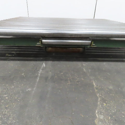 70"BF x 60" OAL Gravity Roller Conveyor Section 12"T