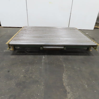 70"BF x 60" OAL Gravity Roller Conveyor Section 12"T