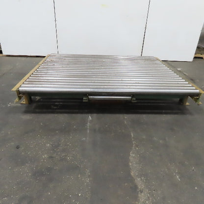 70"BF x 60" OAL Gravity Roller Conveyor Section 12"T
