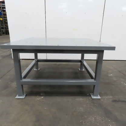 60" x 60" x 34" 2" Thick Top Steel Work Weld Fixture Jig Machine Base Jig Table