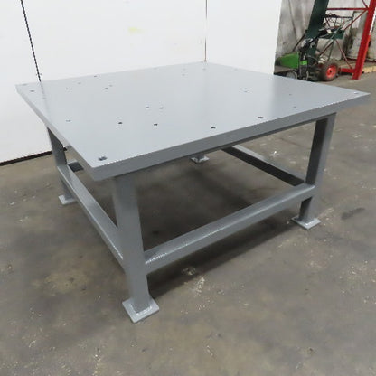 60" x 60" x 34" 2" Thick Top Steel Work Weld Fixture Jig Machine Base Jig Table