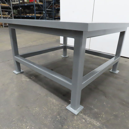 60" x 60" x 34" 2" Thick Top Steel Work Weld Fixture Jig Machine Base Jig Table