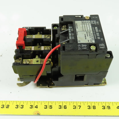 Square D 8536-SA0-12 Ser B Motor Starter 1.5-2HP 600VAC Max