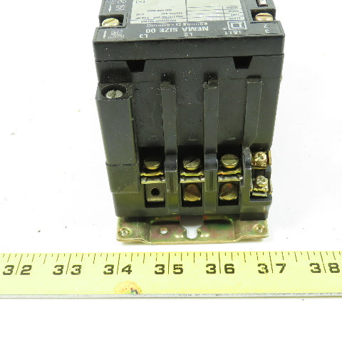 Square D 8536-SA0-12 Ser B Motor Starter 1.5-2HP 600VAC Max