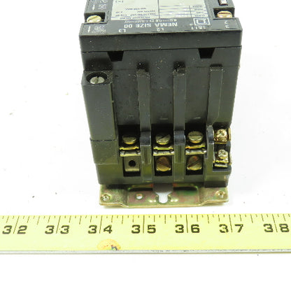 Square D 8536-SA0-12 Ser B Motor Starter 1.5-2HP 600VAC Max