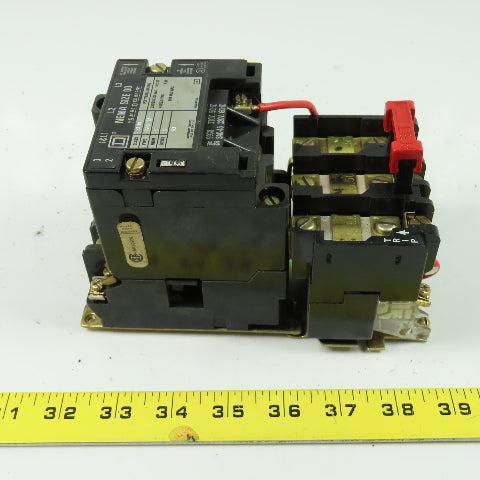 Square D 8536-SA0-12 Ser B Motor Starter 1.5-2HP 600VAC Max