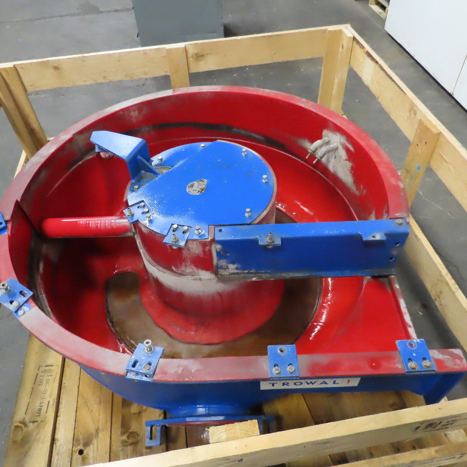 Walther Trowal 44" x 24" Deep Circular Vibratory Finisher Bowl Only Needs Liner