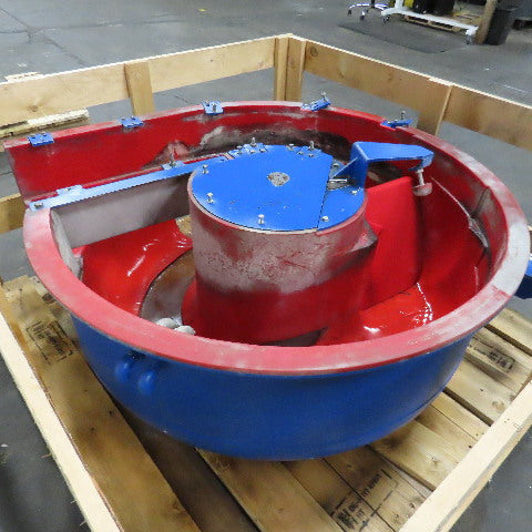 Walther Trowal 44" x 24" Deep Circular Vibratory Finisher Bowl Only Needs Liner