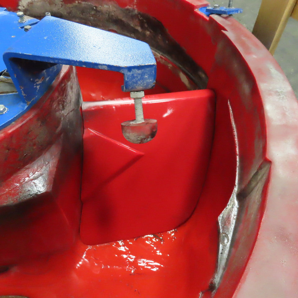 Walther Trowal 44" x 24" Deep Circular Vibratory Finisher Bowl Only Needs Liner