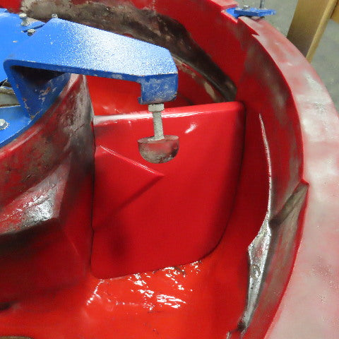 Walther Trowal 44" x 24" Deep Circular Vibratory Finisher Bowl Only Needs Liner
