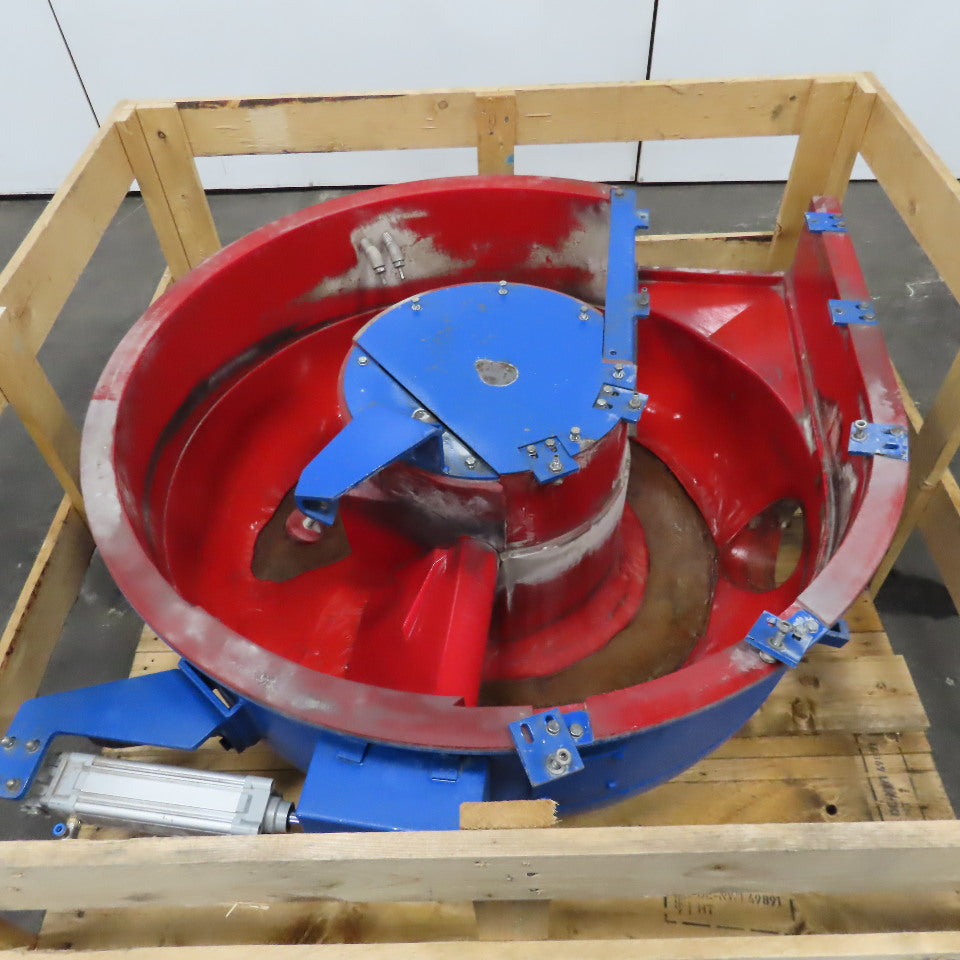 Walther Trowal 44" x 24" Deep Circular Vibratory Finisher Bowl Only Needs Liner
