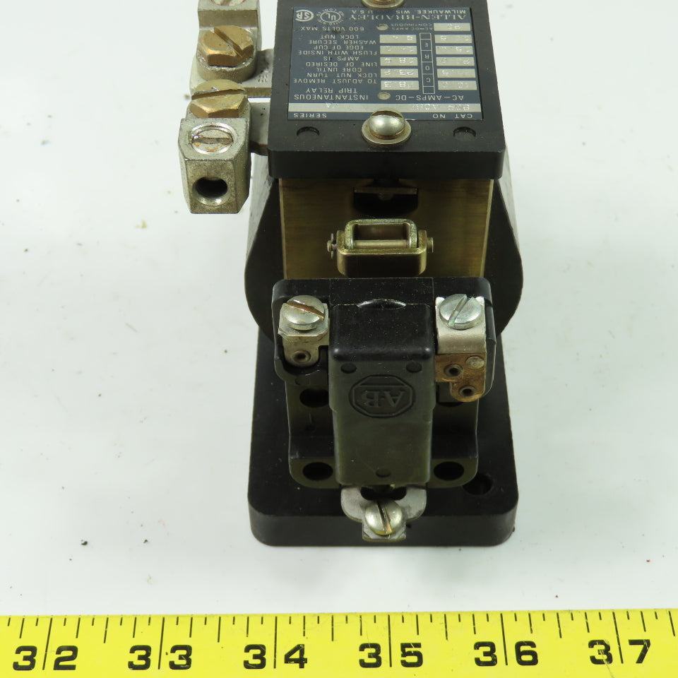 Allen Bradley 809-A08E 20A Instantaneous Trip Relay Ser A 600V Max