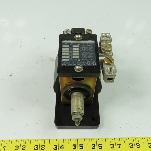 Allen Bradley 809-A08E 20A Instantaneous Trip Relay Ser A 600V Max