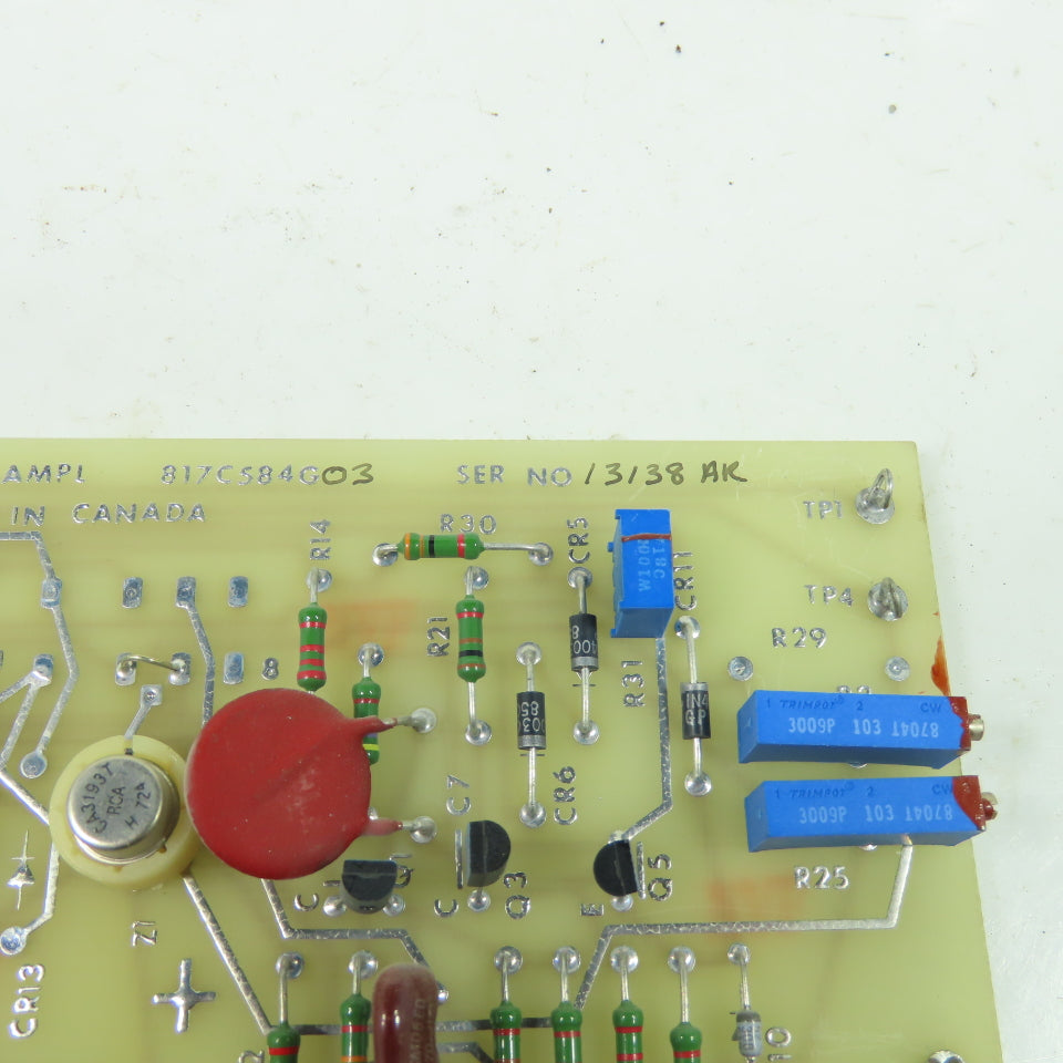 817C584G03 Servo Ampl Circuit Board Card