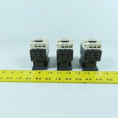 Schneider LC1D18 600V 32A Contactor 120V Coil 5-15HP Lot Of 3