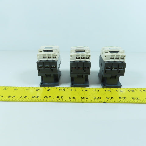 Schneider LC1D18 600V 32A Contactor 120V Coil 5-15HP Lot Of 3