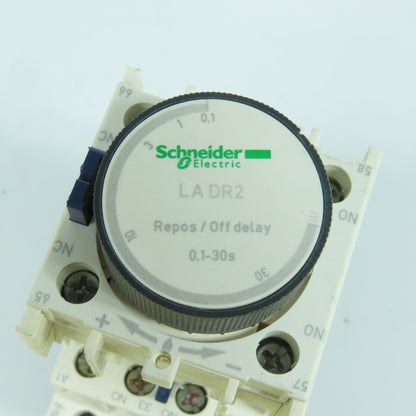 Schneider LADR2 CAD50 Time Delay Block 0.1-30s W/600V 10A Contactor 120V G7 Coil