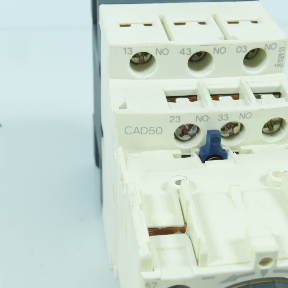 Schneider LADR2 CAD50 Time Delay Block 0.1-30s W/600V 10A Contactor 120V G7 Coil