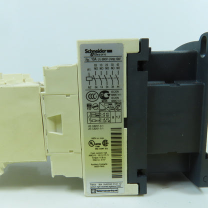 Schneider LADR2 CAD50 Time Delay Block 0.1-30s W/600V 10A Contactor 120V G7 Coil