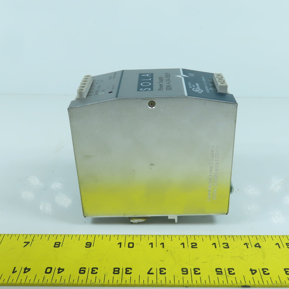 Sola SDN 4-24-100LP 24VDC 3.8A Rail Mount Power Supply 115/230VAC Input