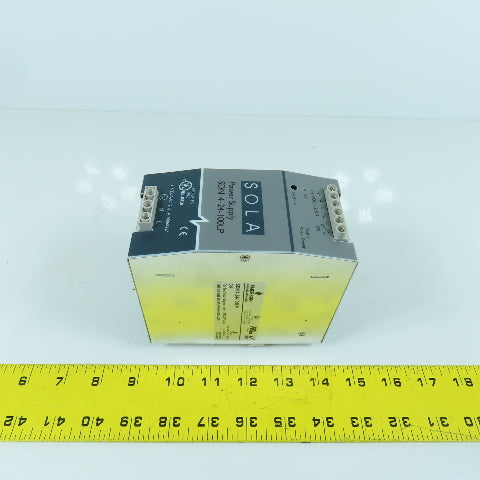Sola SDN 4-24-100LP 24VDC 3.8A Rail Mount Power Supply 115/230VAC Input